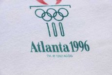 画像4: 90s Hanes Atlanta 1996 OLYMPICオリンピック 国旗 両面プリント コットンTシャツ 白 L (4)