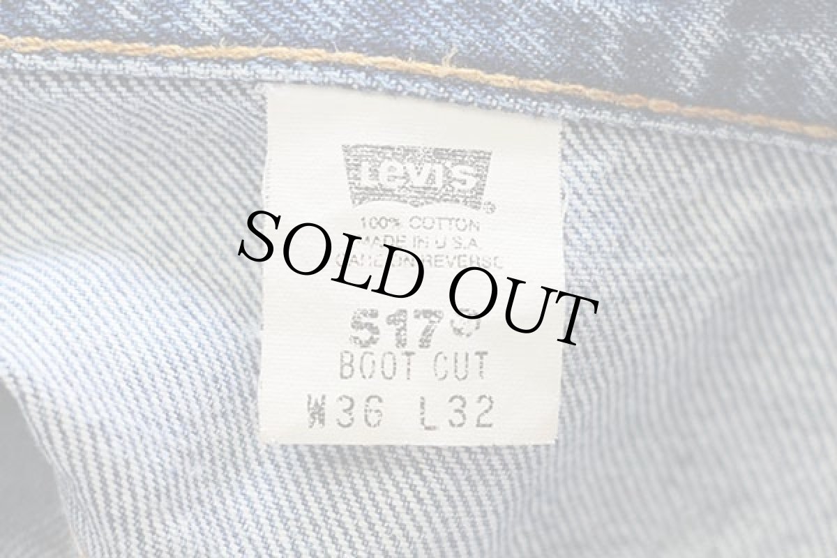 画像6: 00s USA製 Levi'sリーバイス 517 デニムパンツ w36 L32★60 ブーツカット (6)