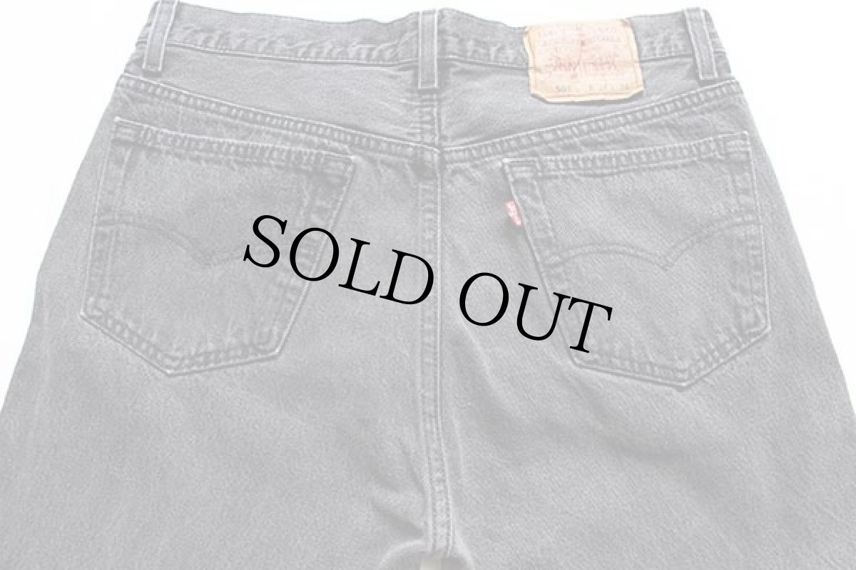 画像5: 90s USA製 Levi'sリーバイス 501 ペンキ飛び ブラック デニムパンツ W34 L34 (5)