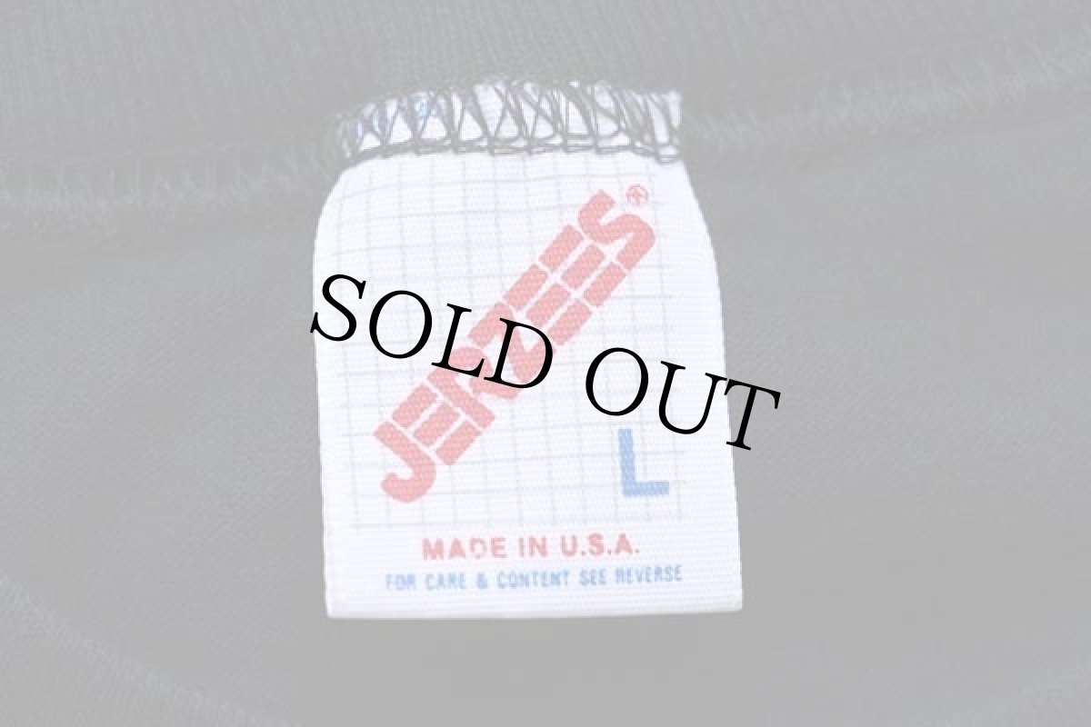 画像5: 80s USA製 76 R/C SPEEDWAY OWASSO OKLAHOMA 両面 蛍光プリント Tシャツ 黒 L (5)