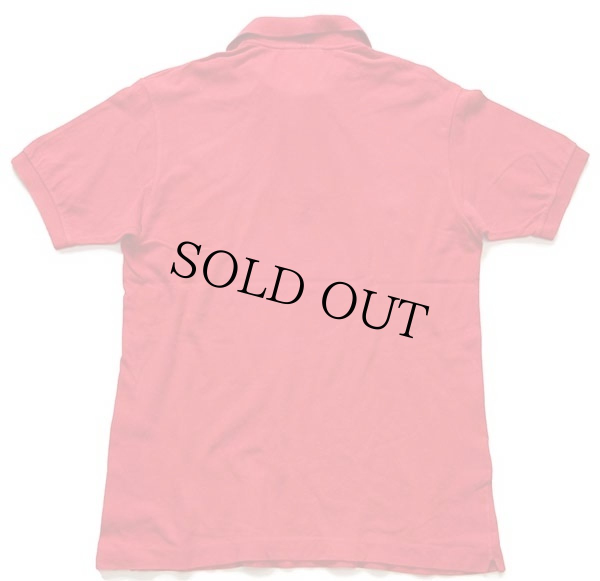 画像2: 70s フランス製 CHEMISE LACOSTE ラコステ ワンポイント コットン 鹿の子 ポロシャツ 赤 3★134 (2)