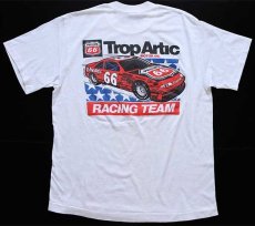 画像1: 80s USA製 NASCAR PHILLIPS 66 Trop Artic MOTOR OIL RACING TEAM PONTIAC Tシャツ 白 XL (1)