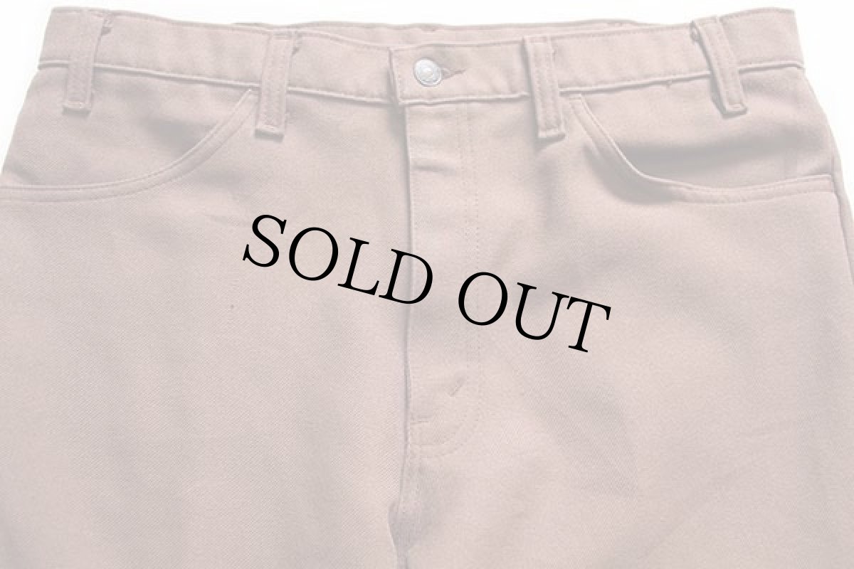 画像4: 90s USA製 Levi'sリーバイス 517 ポリエステルパンツ チョコレート w36 L31★スタプレ (4)