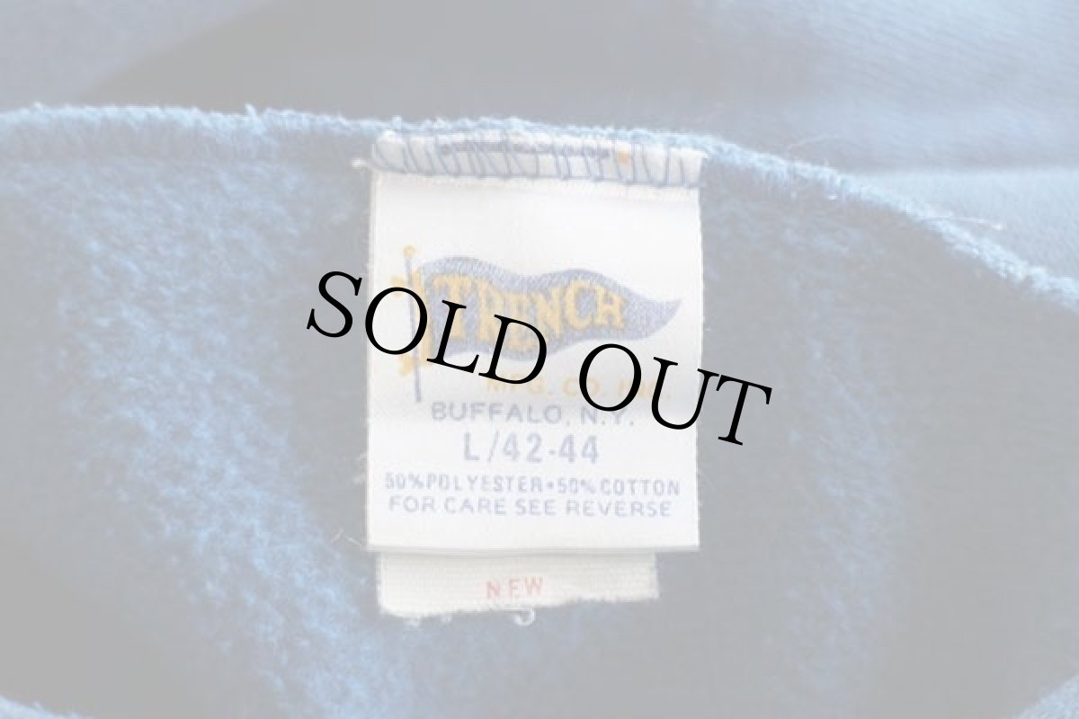 画像4: 80s USA製 NFL GIANTS アメフト ひび割れプリント スウェットパーカー 薄青 L (4)