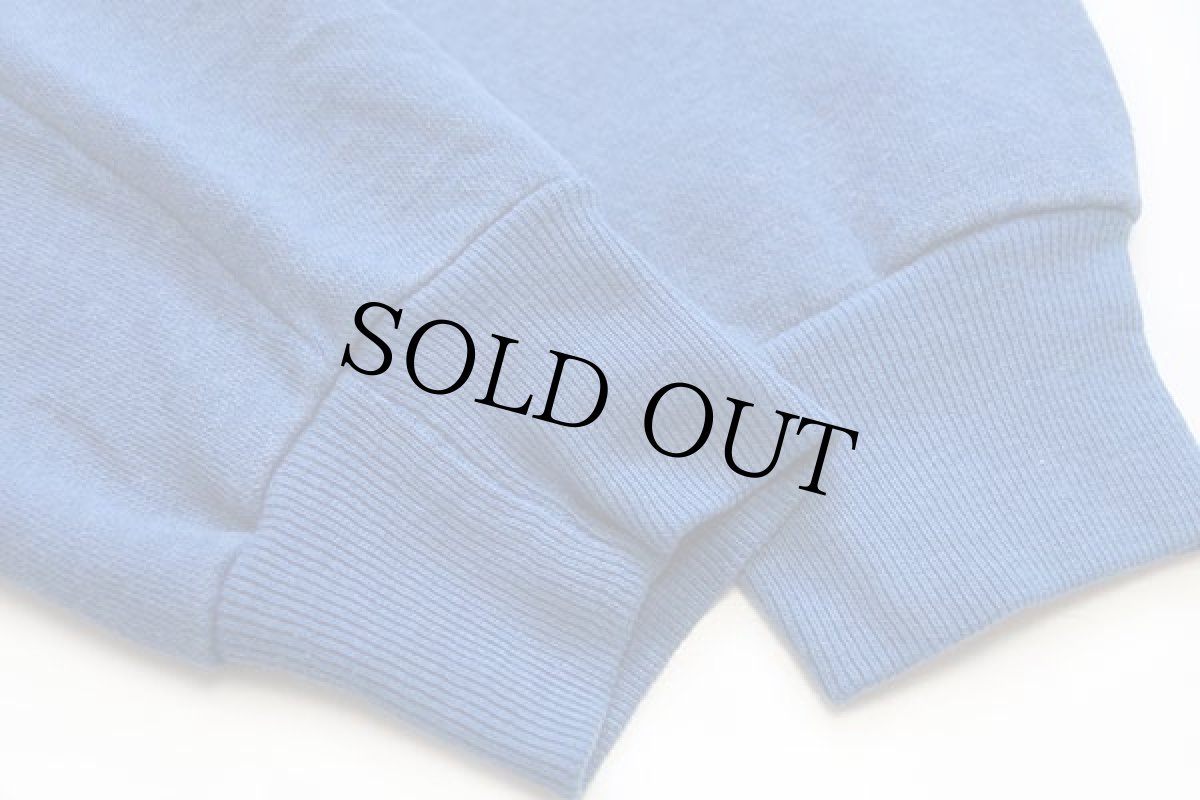 画像7: 80s USA製 NFL GIANTS アメフト ひび割れプリント スウェットパーカー 薄青 L (7)