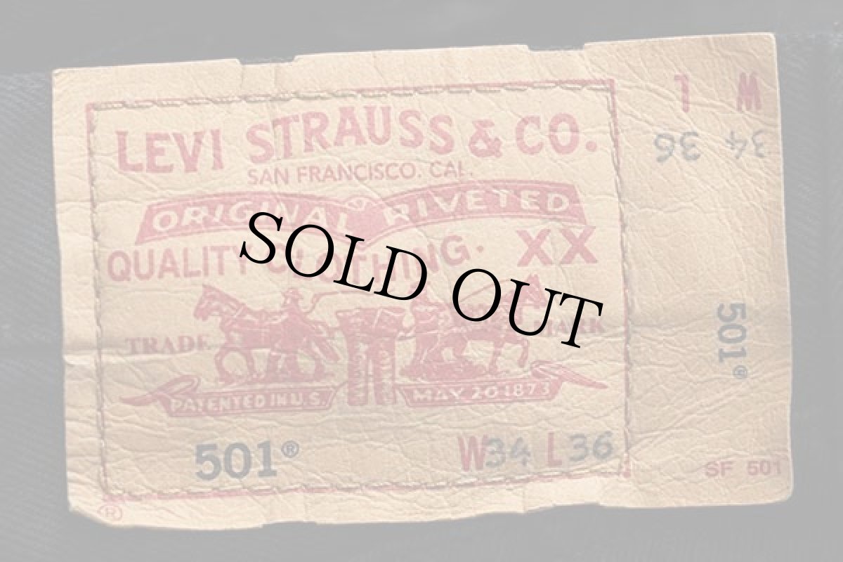 画像6: 00s トルコ製 Levi'sリーバイス 501 後染め ブラック デニムパンツ w34★ユーロ (6)