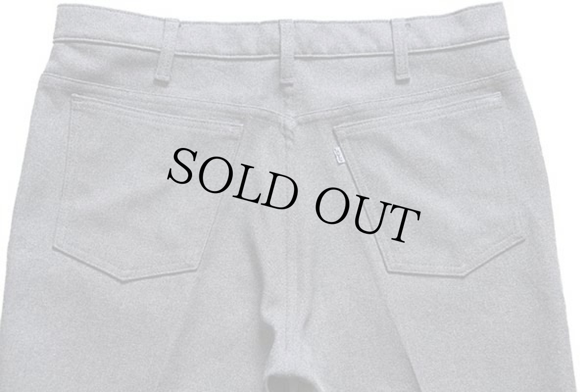 画像5: 90s USA製 Levi'sリーバイス 517 ポリエステルパンツ グレー w36 L31★スタプレ (5)