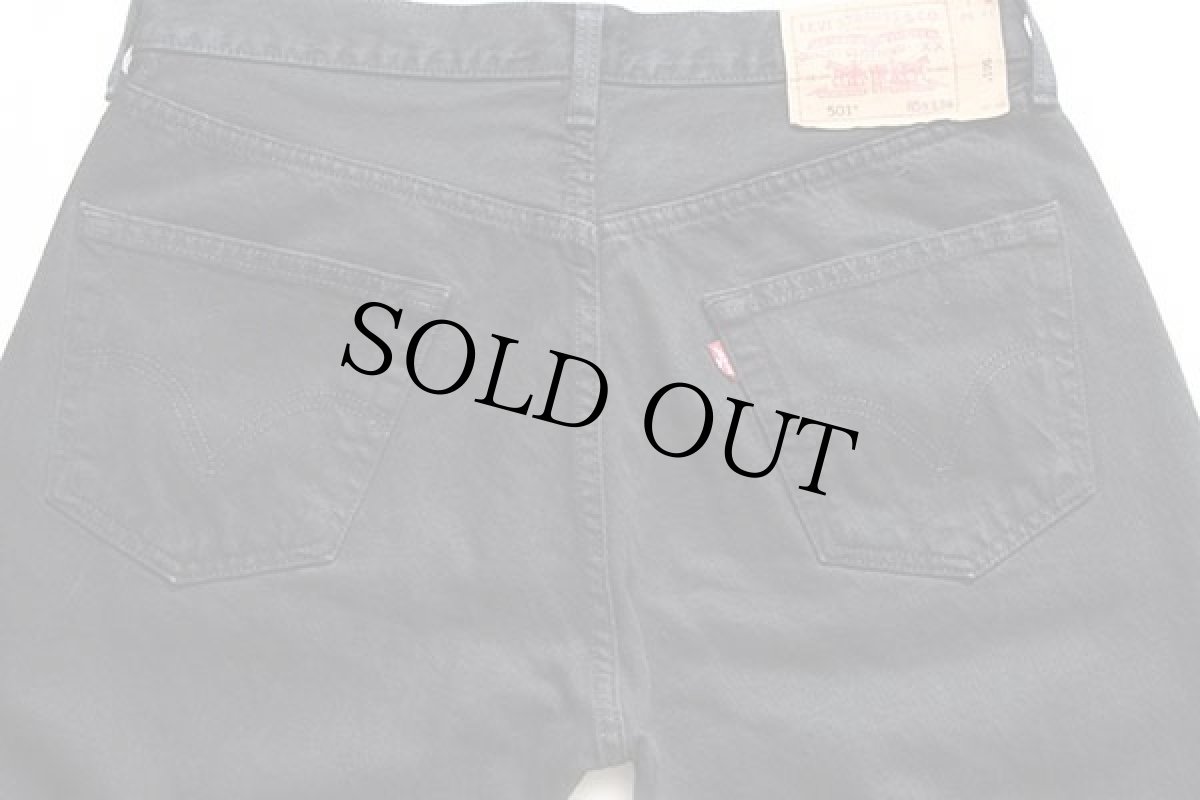 画像5: 00s トルコ製 Levi'sリーバイス 501 後染め ブラック デニムパンツ w34★ユーロ (5)