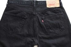 画像5: 00s トルコ製 Levi'sリーバイス 501 ブラック デニムパンツ 後染め w34★ユーロ (5)