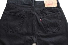 画像5: 00s トルコ製 Levi'sリーバイス 501 ブラック デニムパンツ 後染め w34★ユーロ (5)