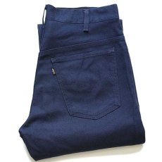 画像1: 90s イタリア製 Levi'sリーバイス 566 STA-PRESTスタプレ ツイルパンツ 紺 w32 L34★ユーロ (1)