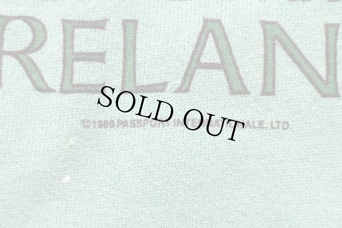 画像5: 80s USA製 Healthknit MOYER'S IRELAND スウェット ライトグリーン L (5)