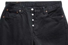 画像4: 00s トルコ製 Levi'sリーバイス 501 ブラック デニムパンツ 後染め w34★ユーロ (4)