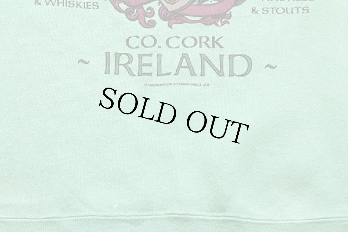 画像6: 80s USA製 Healthknit MOYER'S IRELAND スウェット ライトグリーン L (6)