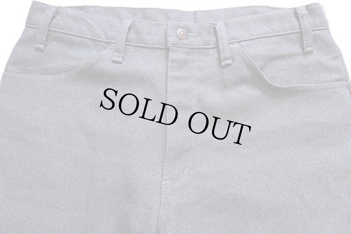 画像4: 80s USA製 Levi'sリーバイス 517 ポリエステルパンツ グレー w36★スタプレ (4)