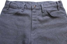 画像4: 80s USA製 Levi'sリーバイス 517 ポリエステルパンツ グレー w36★スタプレ (4)