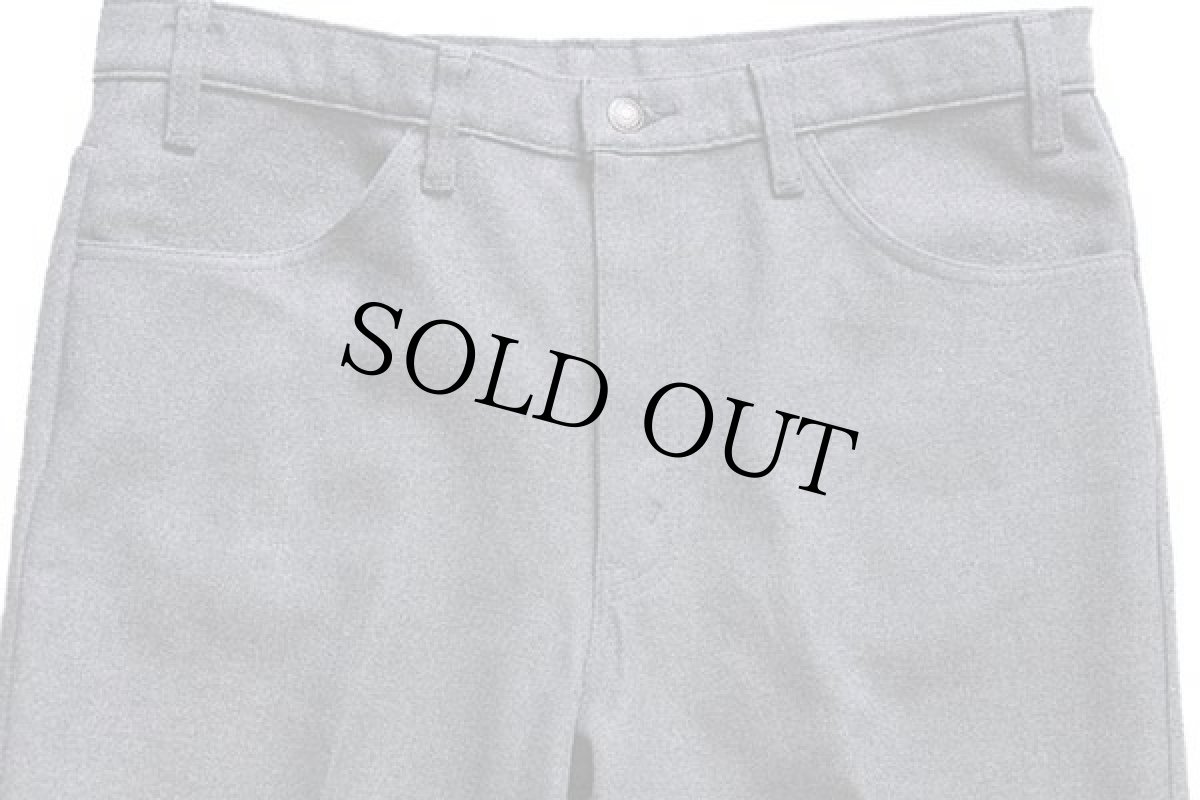 画像4: 90s USA製 Levi'sリーバイス 517 ポリエステルパンツ グレー w36 L31★スタプレ (4)