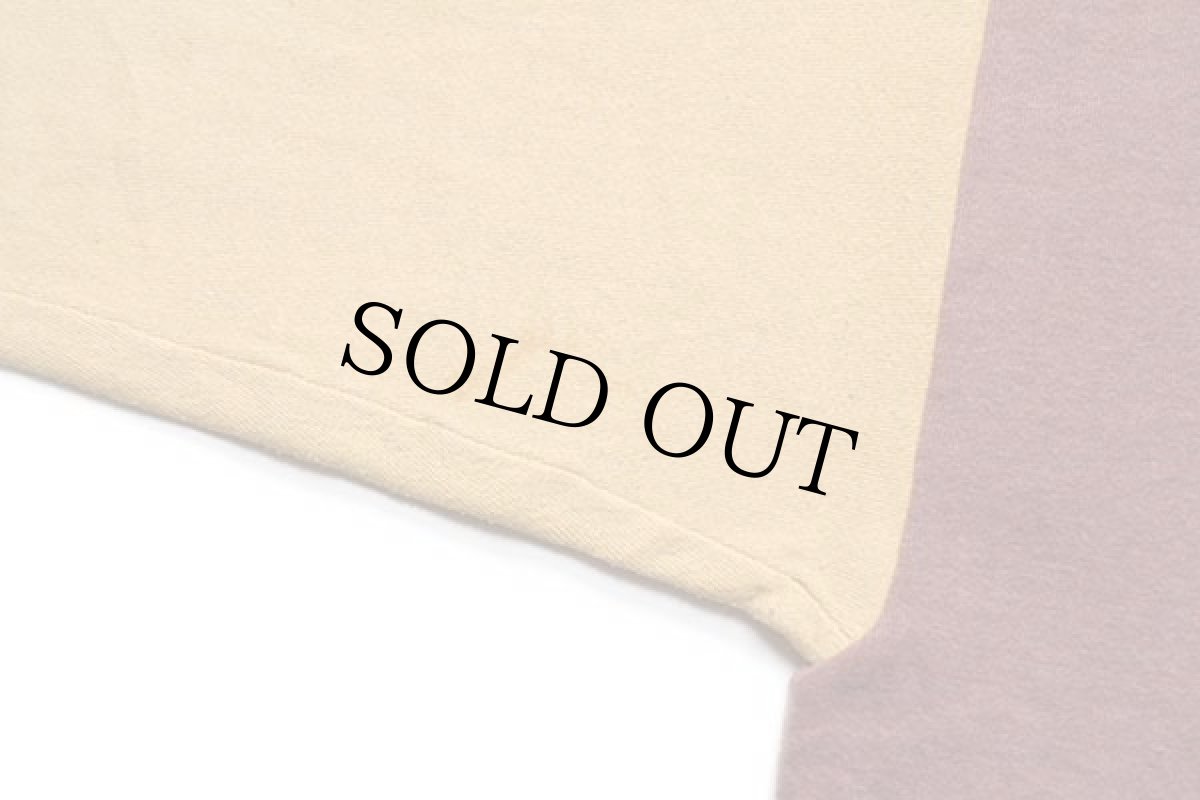 画像5: 90s MICHIGAN STATE SPARTANS ひび割れプリント ツートン 切り替え スウェット 赤茶×マスタード (5)