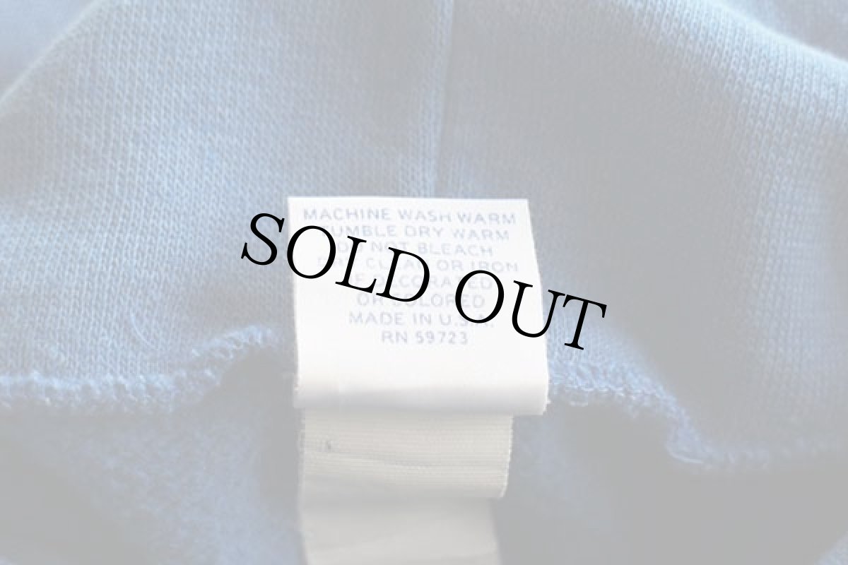 画像5: 80s USA製 NFL GIANTS アメフト ひび割れプリント スウェットパーカー 薄青 L (5)