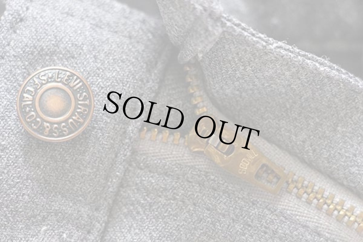 画像7: 90s USA製 Levi'sリーバイス 517 ポリエステルパンツ グレー w36 L31★スタプレ (7)