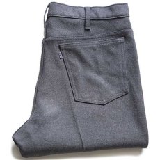 画像1: 90s USA製 Levi'sリーバイス 517 ポリエステルパンツ グレー w36 L31★スタプレ (1)