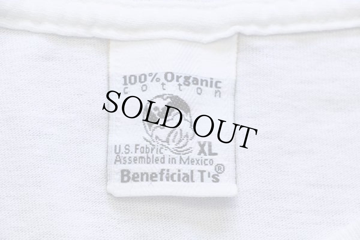 画像4: 00s patagoniaパタゴニア Beneficial T's WASHINTON,DC 北斎ウェーブ オーガニックコットンTシャツ 白 XL (4)