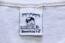 画像4: 00s patagoniaパタゴニア Beneficial T's WASHINTON,DC 北斎ウェーブ オーガニックコットンTシャツ 白 XL (4)