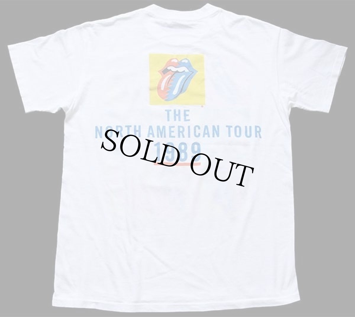 画像3: 80s USA製 The Rolling Stones ローリングストーンズ THE NORTH AMERICAN TOUR 1989 バンドTシャツ 白 L (3)