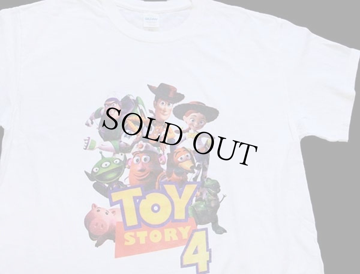 画像1: TOY STORYトイストーリー 4 ウッディ バズライトイヤー コットンTシャツ 白 L (1)