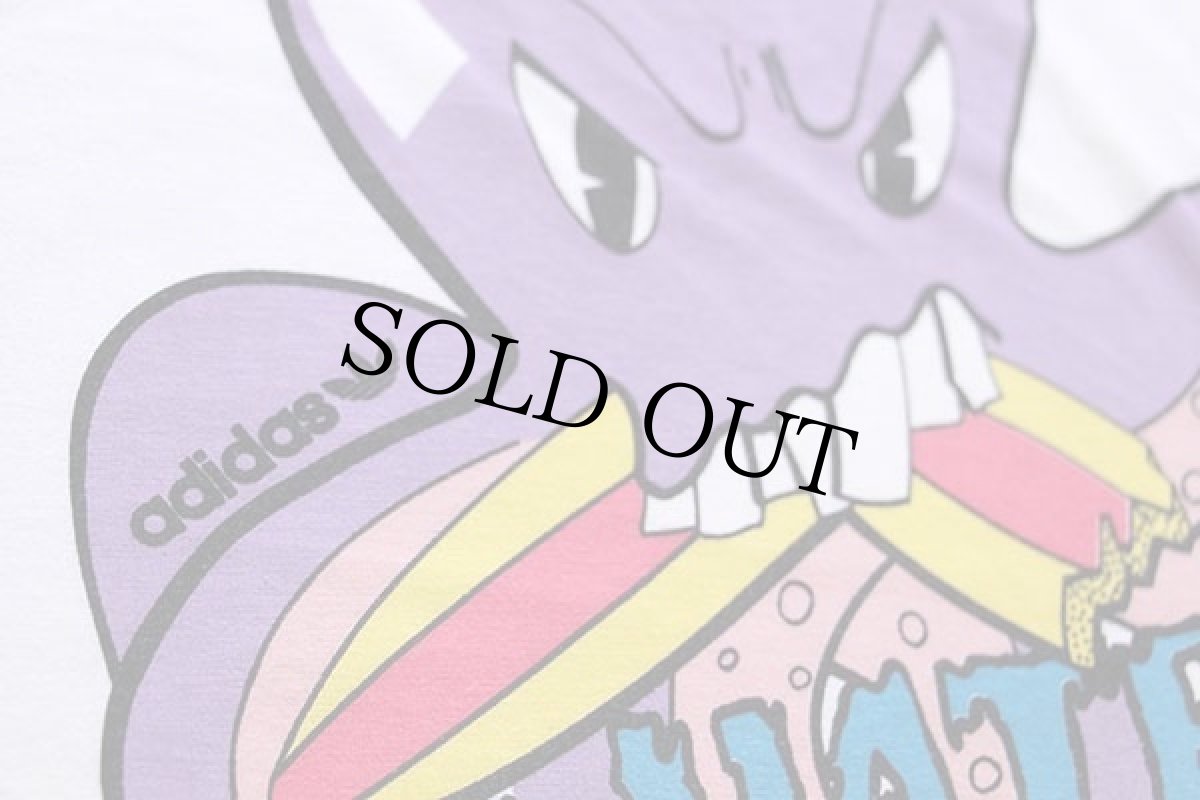 画像6: ギリシャ製 adidasアディダス I HATE THE BEACH モンスター Tシャツ オフホワイト (6)