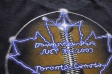 画像4: 00s カナダ製 AC/DC TORONTO Downsview Park 2003 両面プリント コットン バンドTシャツ 黒 (4)