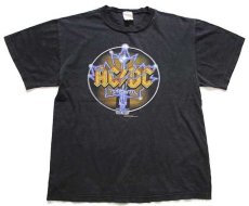 画像2: 00s カナダ製 AC/DC TORONTO Downsview Park 2003 両面プリント コットン バンドTシャツ 黒 (2)