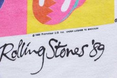 画像5: 80s USA製 The Rolling Stonesローリングストーンズ THE NORTH AMERICAN TOUR 1989 バンドTシャツ 白 L (5)