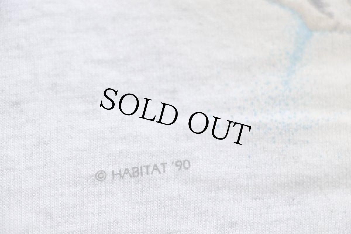 画像5: 90s USA製 HABITAT アラスカン マラミュート ドッグ アート コットンTシャツ 杢ライトグレー L (5)