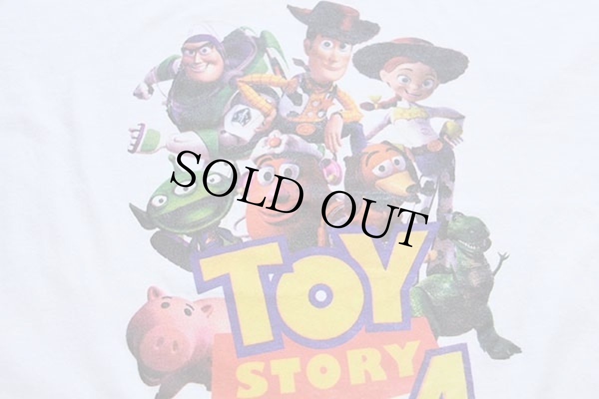 画像5: TOY STORYトイストーリー 4 ウッディ バズライトイヤー コットンTシャツ 白 L (5)