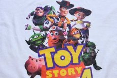 画像5: TOY STORYトイストーリー 4 ウッディ バズライトイヤー コットンTシャツ 白 L (5)