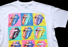 画像1: 80s USA製 The Rolling Stonesローリングストーンズ THE NORTH AMERICAN TOUR 1989 バンドTシャツ 白 L (1)
