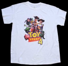 画像2: TOY STORYトイストーリー 4 ウッディ バズライトイヤー コットンTシャツ 白 L (2)