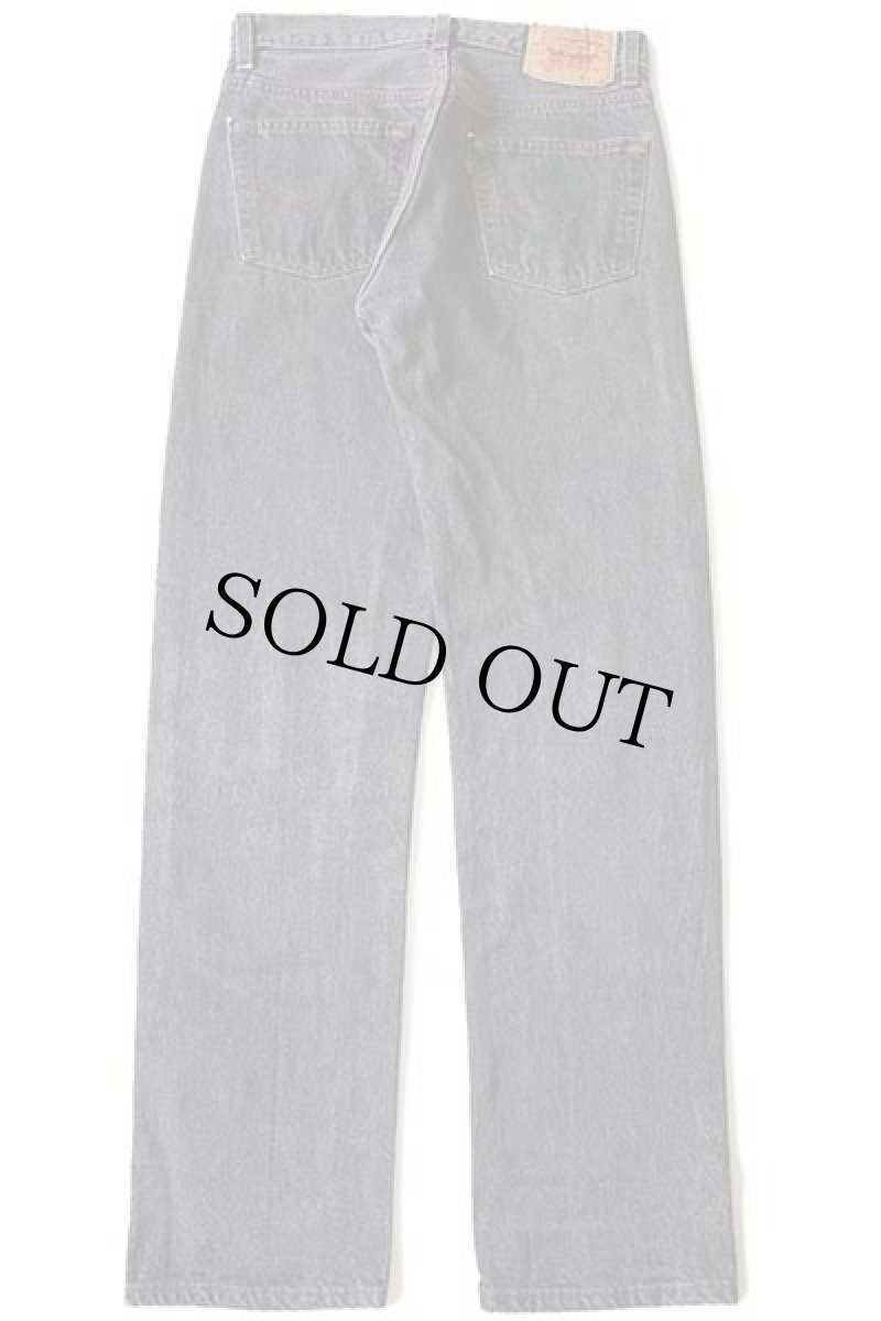 画像3: 80s USA製 Levi'sリーバイス 501 先染め ブラック デニムパンツ w30 L32 (3)