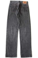 画像3: 80s USA製 Levi'sリーバイス 501 先染め ブラック デニムパンツ w30 L32 (3)