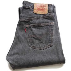 画像1: 80s USA製 Levi'sリーバイス 501 先染め ブラック デニムパンツ w30 L32 (1)