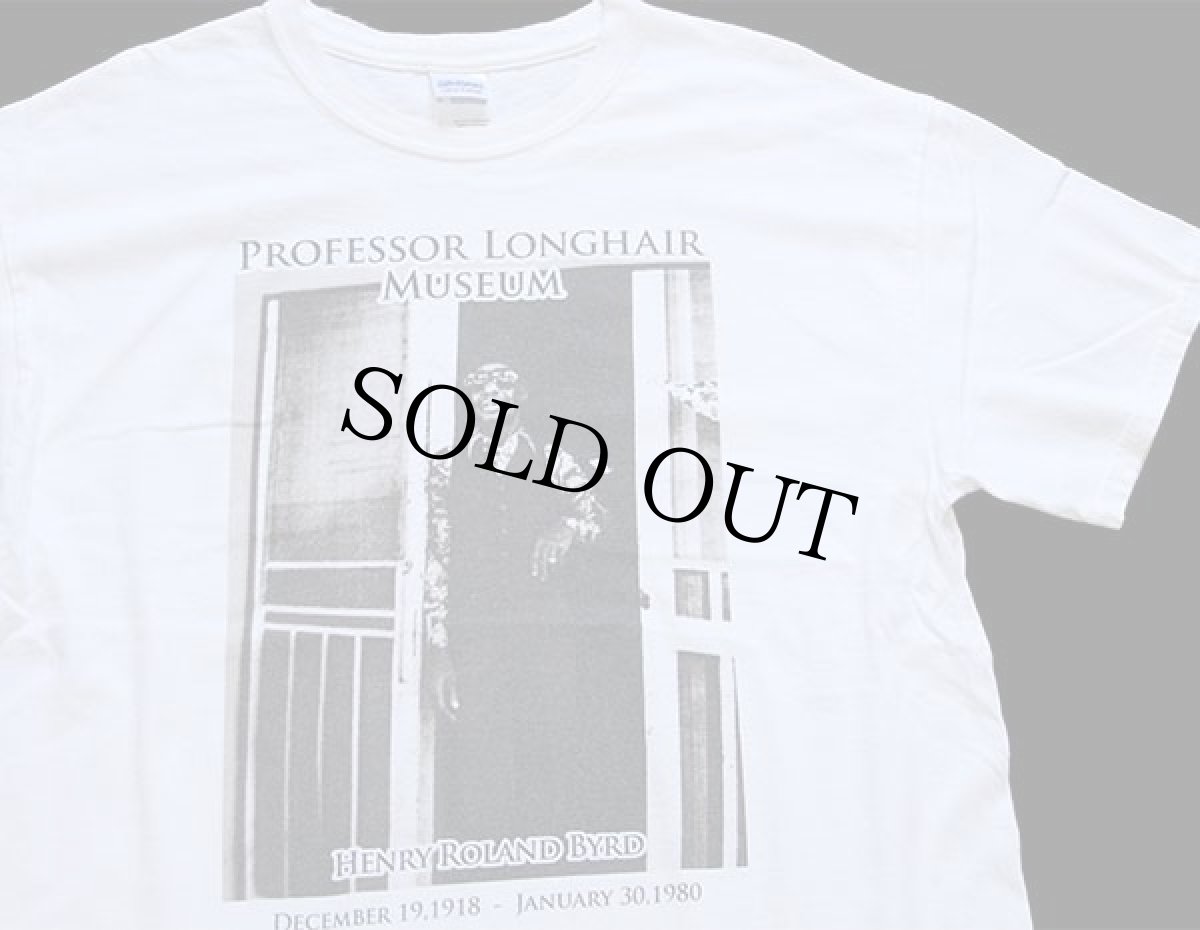 画像1: PROFESSOR LONGHAIR MUSEUM HENRY ROLAND BYRD フォトプリント コットンTシャツ 白 L (1)