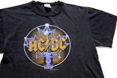 画像1: 00s カナダ製 AC/DC TORONTO Downsview Park 2003 両面プリント コットン バンドTシャツ 黒 (1)