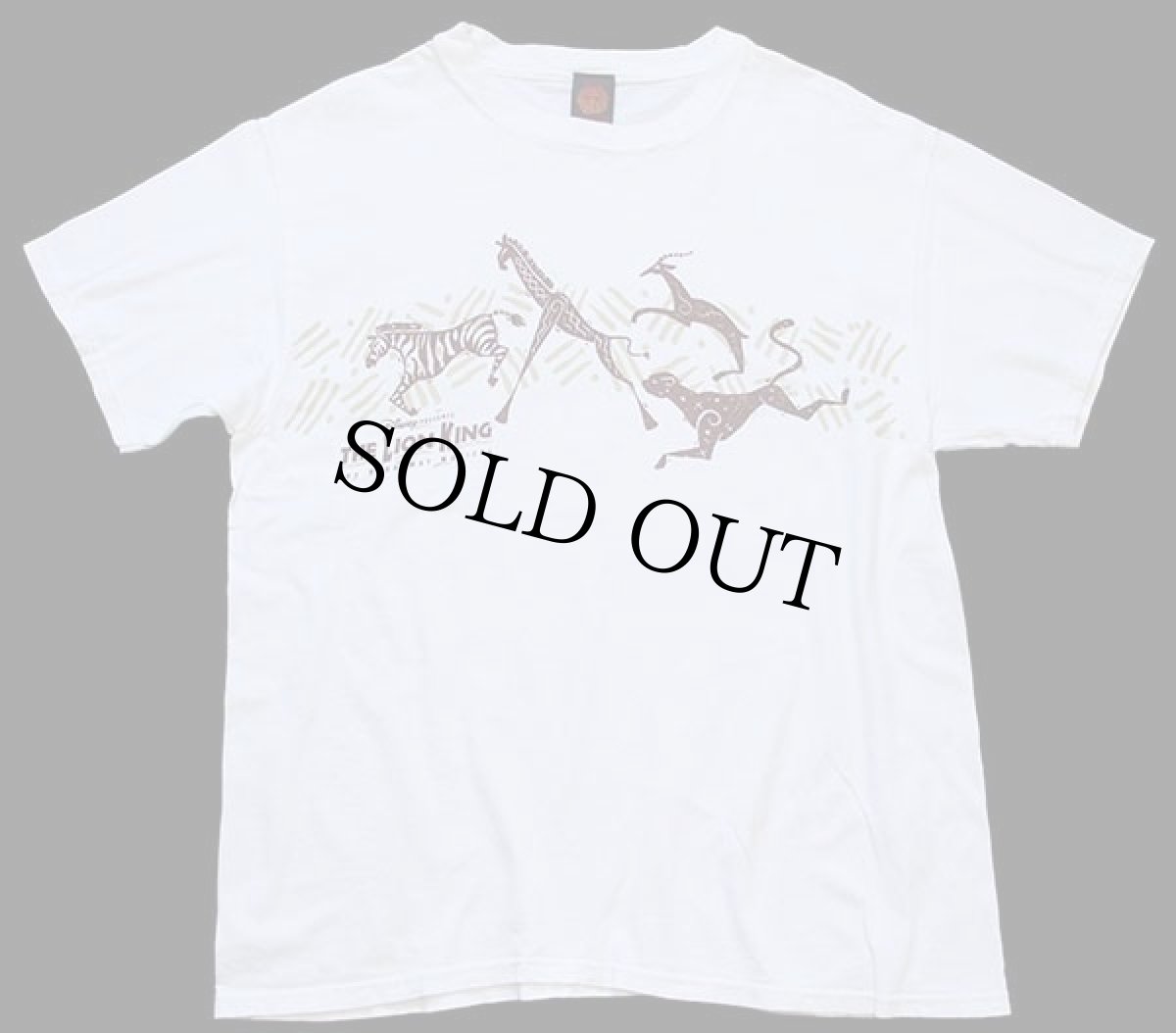 画像2: 90s USA製 Disneyディズニー THE LION KING ライオンキング THE BROADWAY MUSICAL 両面プリント コットンTシャツ 生成り L (2)