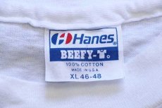 画像4: 90s USA製 Hanes DON'T WORRY BE HAPPY Hawaii メッセージ コットンTシャツ 白 XL (4)