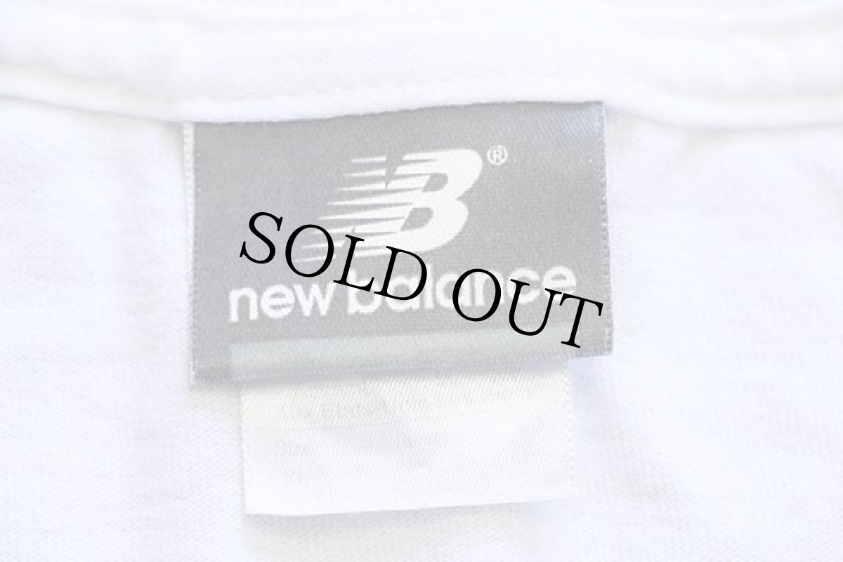 画像4: 00s new balanceニューバランス SHOE DEPT ロゴ 両面プリント コットンTシャツ 白 XL (4)