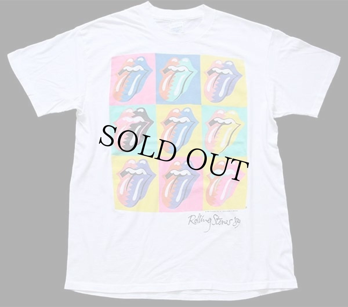 画像2: 80s USA製 The Rolling Stones ローリングストーンズ THE NORTH AMERICAN TOUR 1989 バンドTシャツ 白 L (2)