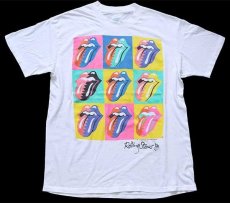 画像2: 80s USA製 The Rolling Stonesローリングストーンズ THE NORTH AMERICAN TOUR 1989 バンドTシャツ 白 L (2)