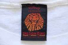 画像4: 90s USA製 Disneyディズニー THE LION KING ライオンキング THE BROADWAY MUSICAL 両面プリント コットンTシャツ 生成り L (4)