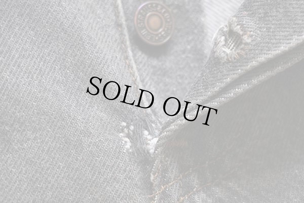 画像8: 80s USA製 Levi'sリーバイス 501 先染め ブラック デニムパンツ w30 L32 (8)